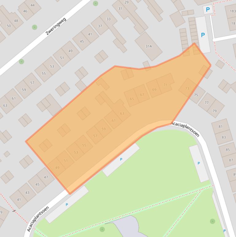 Kaart van postcodegebied 7545VV.