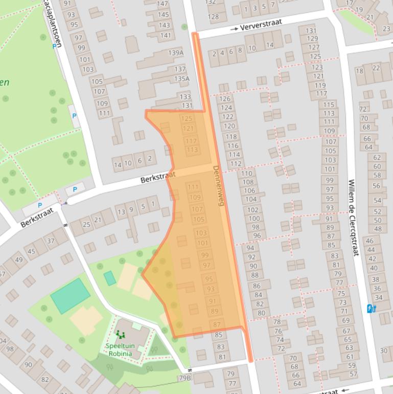 Kaart van postcodegebied 7545WC.