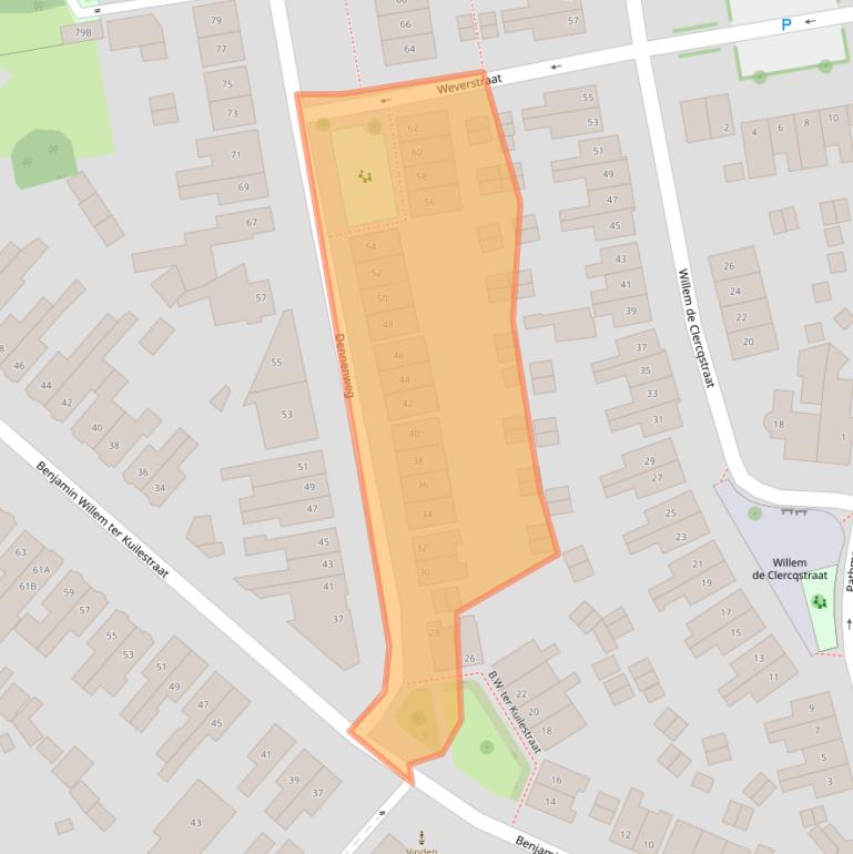 Kaart van postcodegebied 7545WH.