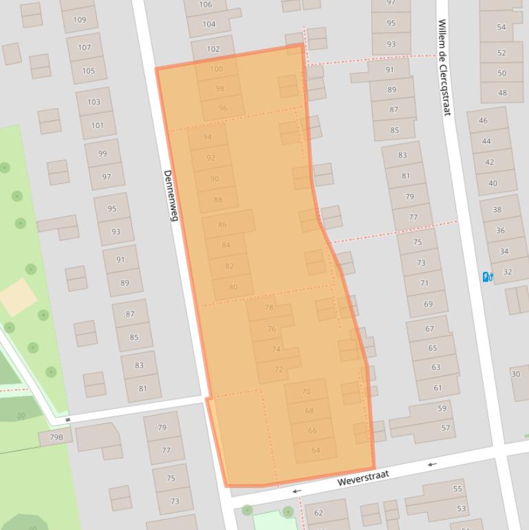 Kaart van postcodegebied 7545WJ.