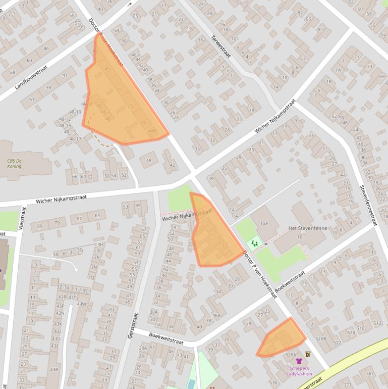 Kaart van postcodegebied 7545WX.