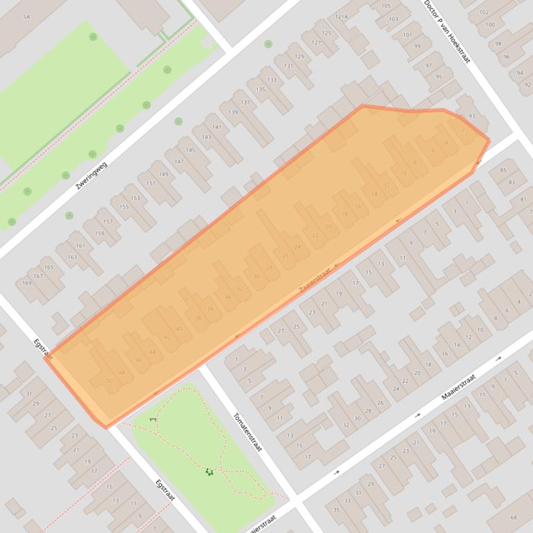 Kaart van postcodegebied 7545XD.