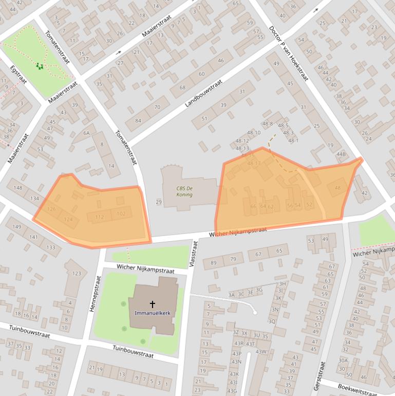 Kaart van postcodegebied 7545XV.