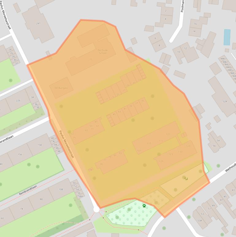 Kaart van postcodegebied 7545ZB.
