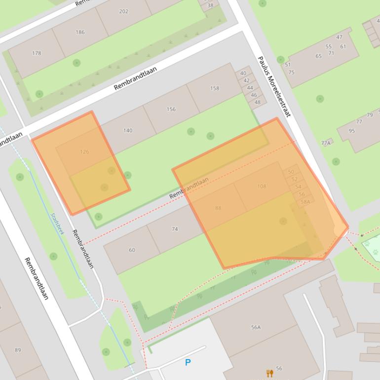 Kaart van postcodegebied 7545ZM.
