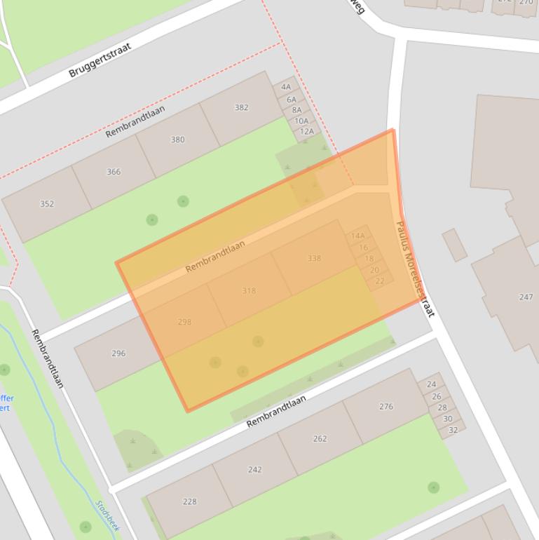 Kaart van postcodegebied 7545ZT.
