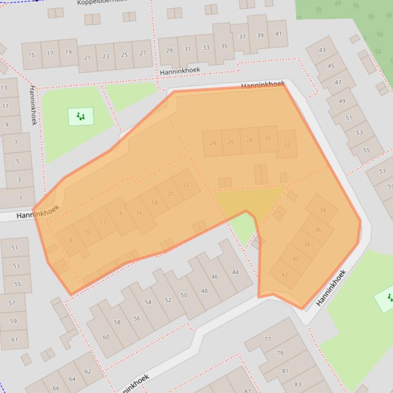 Kaart van postcodegebied 7546AA.