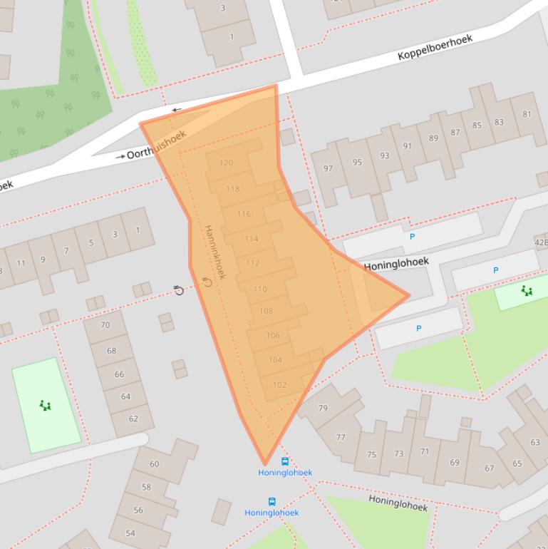 Kaart van postcodegebied 7546AC.