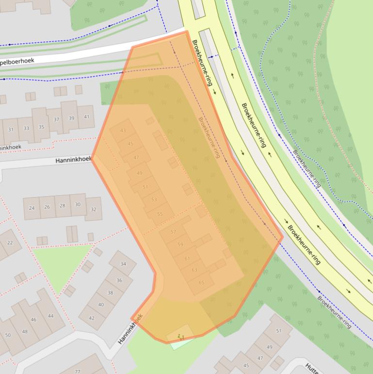 Kaart van postcodegebied 7546AE.