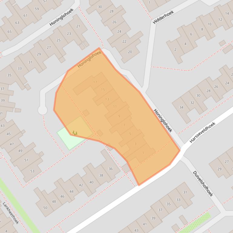 Kaart van postcodegebied 7546AJ.