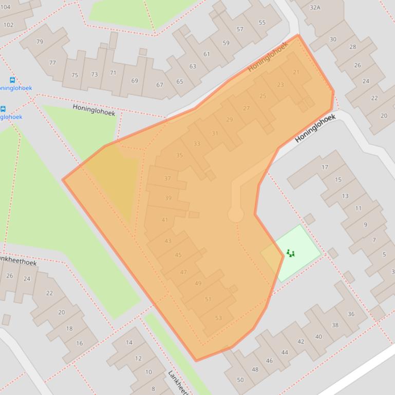 Kaart van postcodegebied 7546AK.
