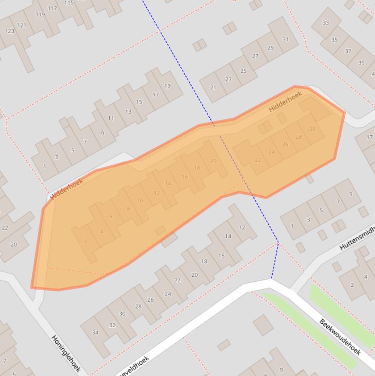 Kaart van postcodegebied 7546AN.