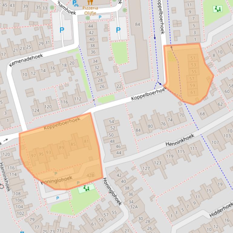 Kaart van postcodegebied 7546AR.