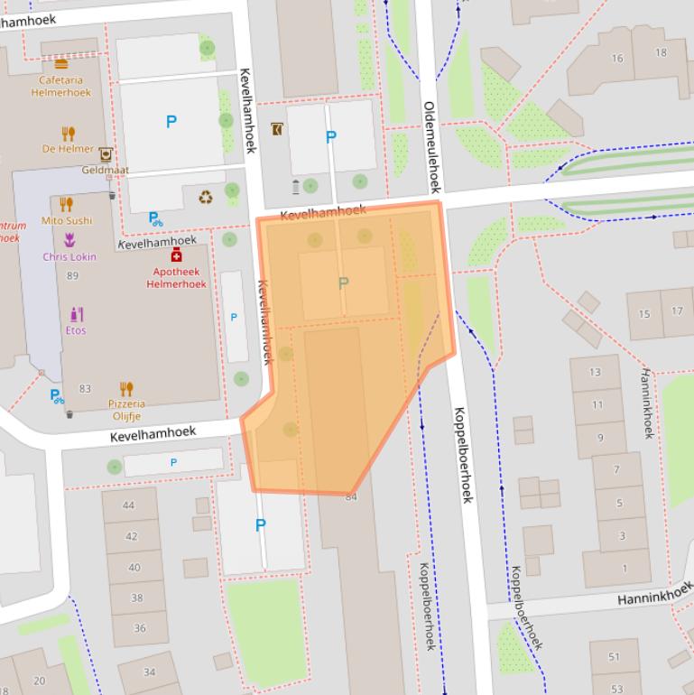 Kaart van postcodegebied 7546AS.