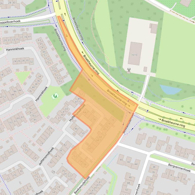 Kaart van postcodegebied 7546AZ.