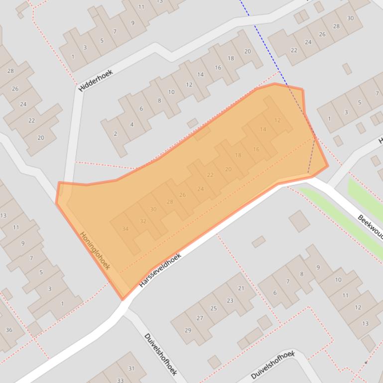 Kaart van postcodegebied 7546BA.