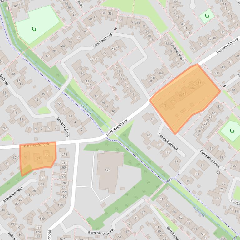 Kaart van postcodegebied 7546BE.