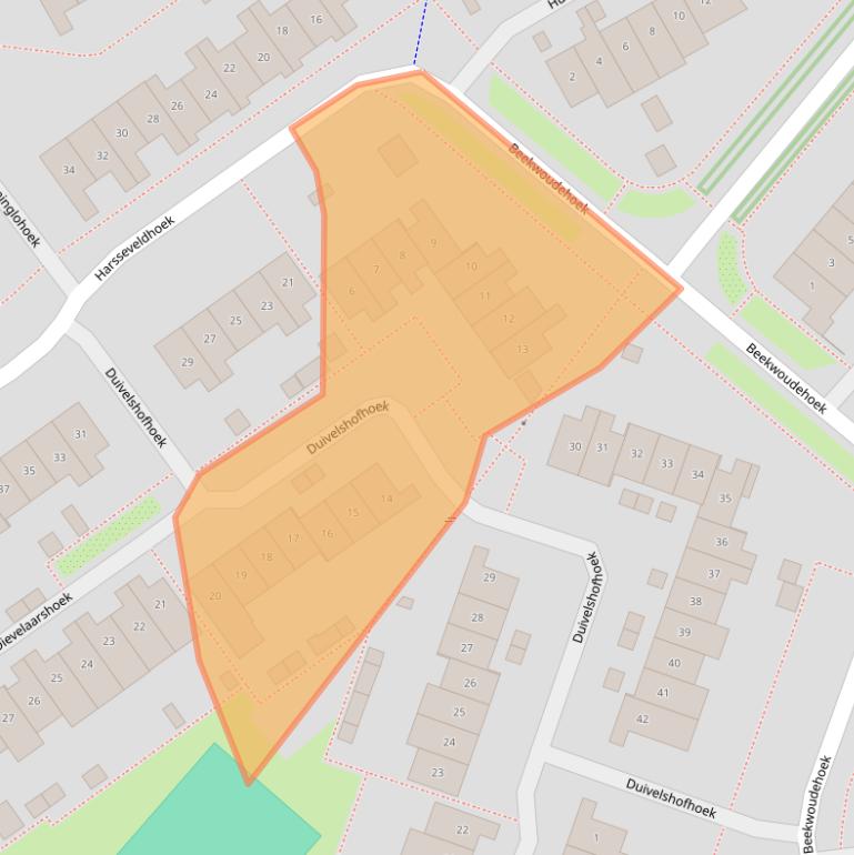 Kaart van postcodegebied 7546BG.