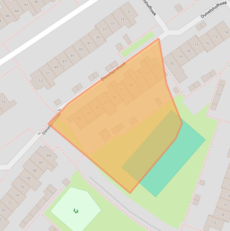 Kaart van postcodegebied 7546BH.