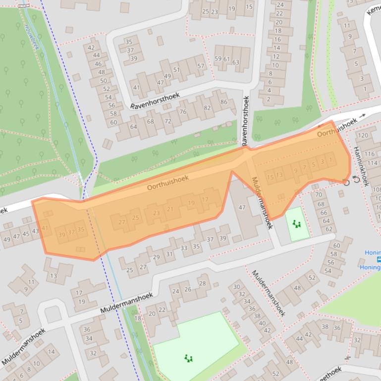 Kaart van postcodegebied 7546BX.