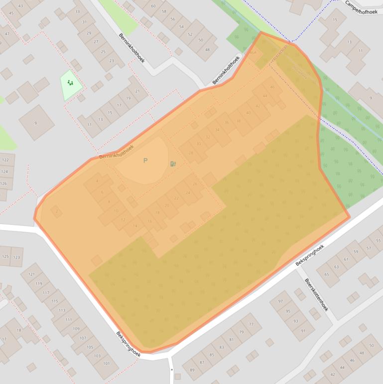 Kaart van postcodegebied 7546CA.