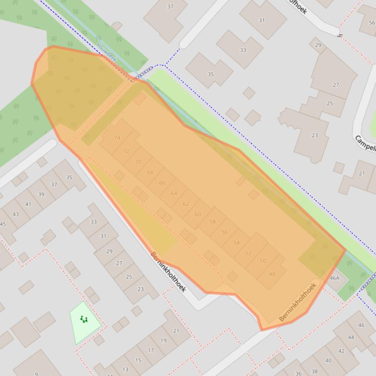 Kaart van postcodegebied 7546CB.