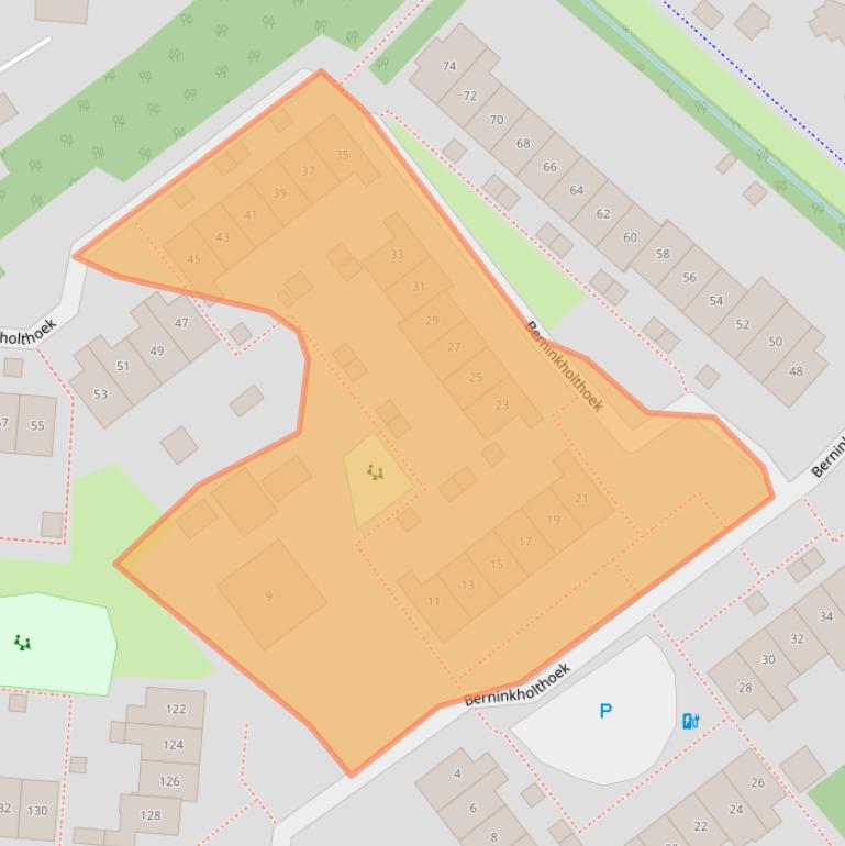 Kaart van postcodegebied 7546CC.