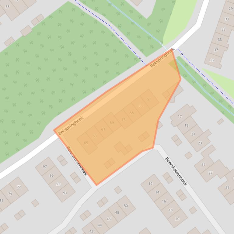 Kaart van postcodegebied 7546CG.