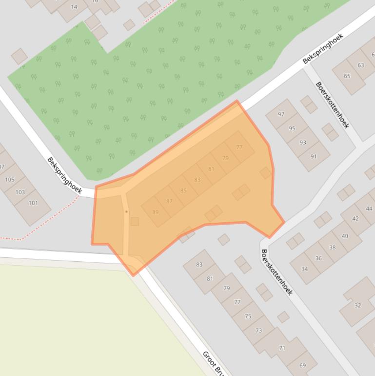 Kaart van postcodegebied 7546CM.