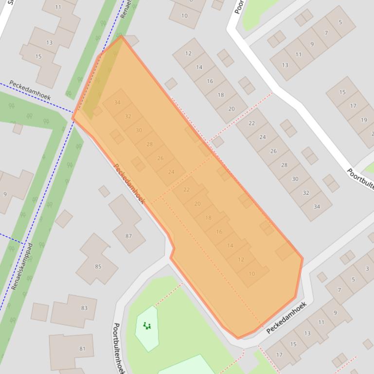 Kaart van postcodegebied 7546CZ.