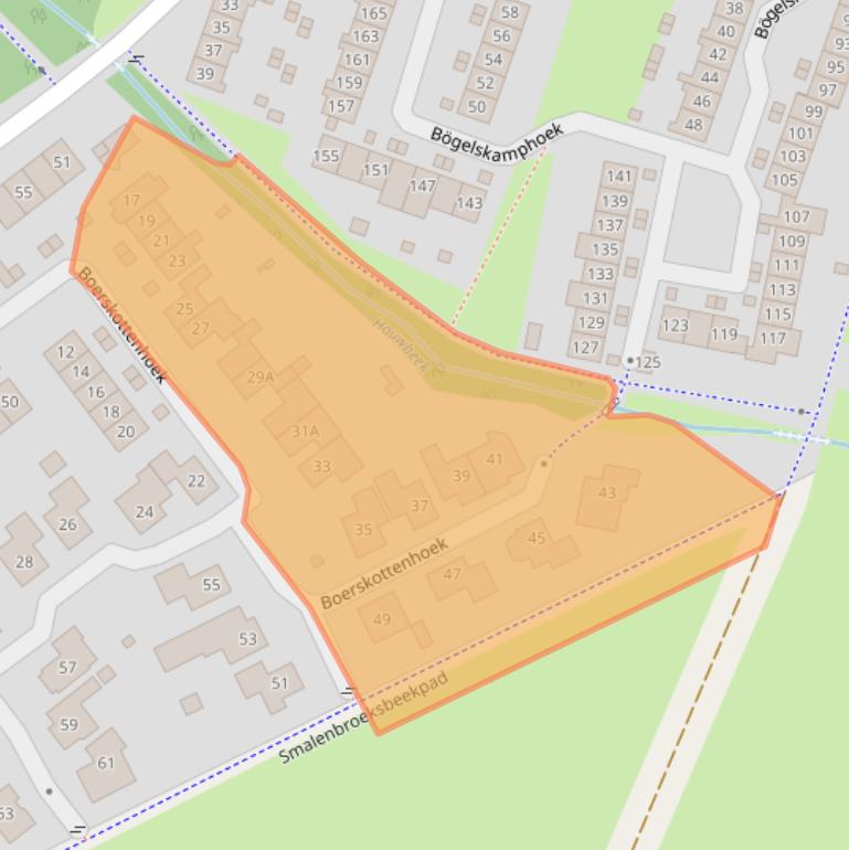 Kaart van postcodegebied 7546DB.