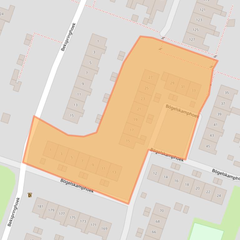 Kaart van postcodegebied 7546DE.