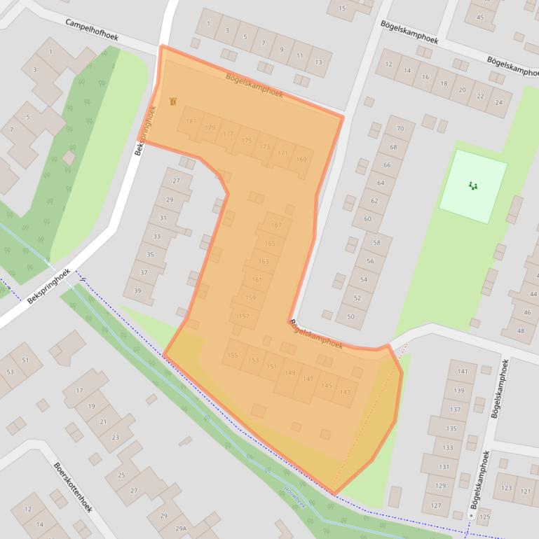 Kaart van postcodegebied 7546DK.