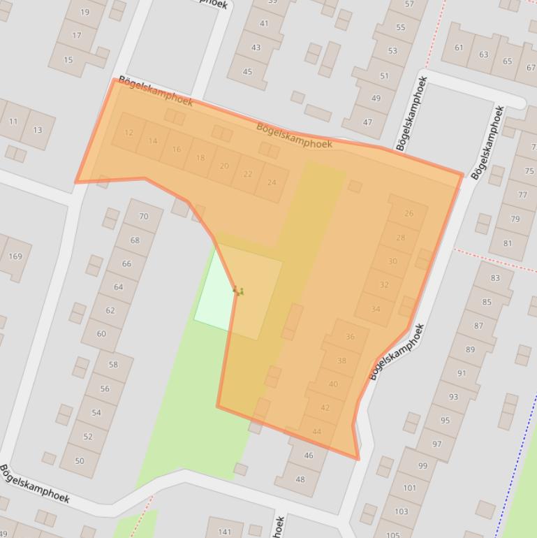 Kaart van postcodegebied 7546DL.