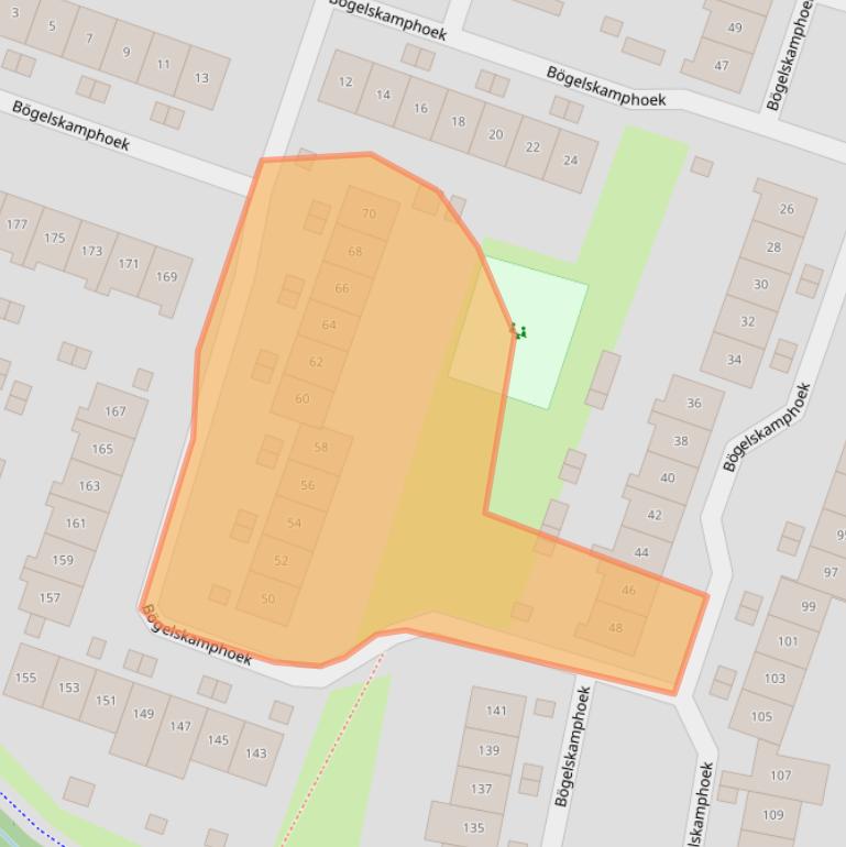 Kaart van postcodegebied 7546DM.