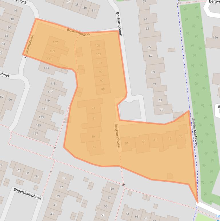 Kaart van postcodegebied 7546DR.