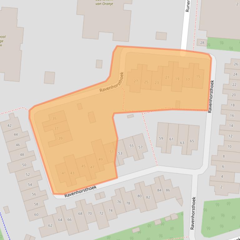 Kaart van postcodegebied 7546EC.