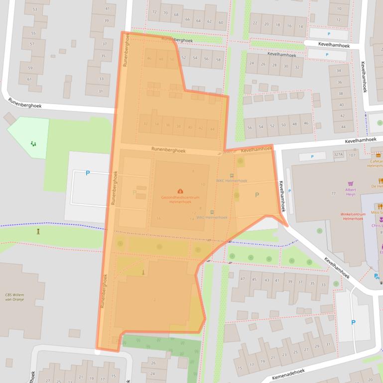 Kaart van postcodegebied 7546EE.