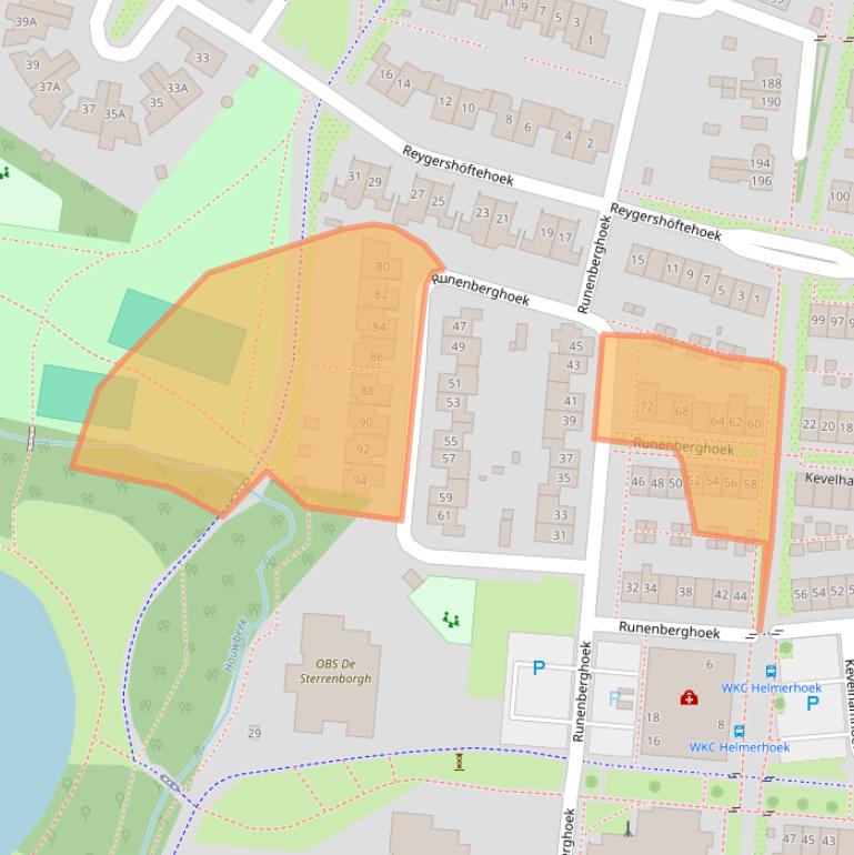 Kaart van postcodegebied 7546EH.