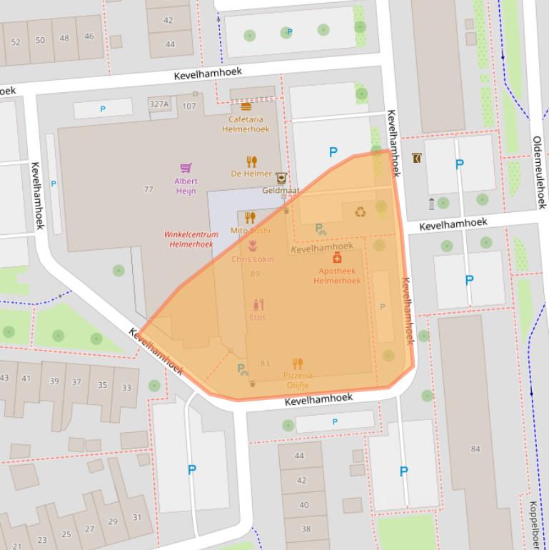 Kaart van postcodegebied 7546EN.