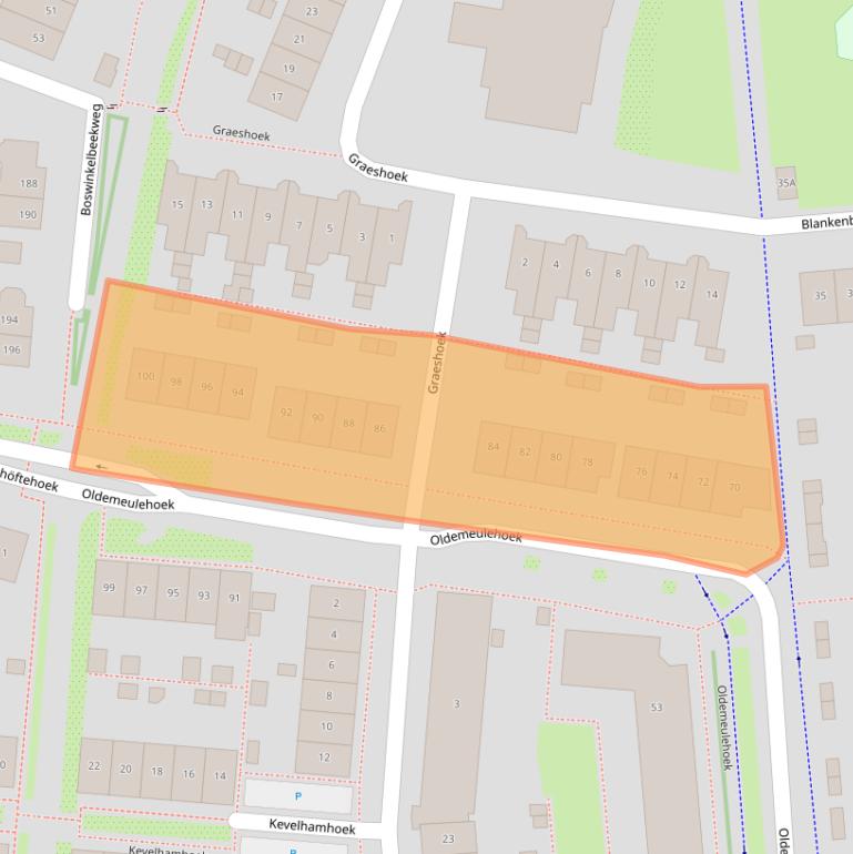Kaart van postcodegebied 7546EW.