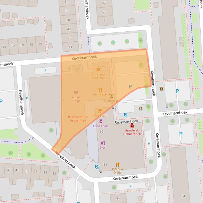 Kaart van postcodegebied 7546EX.