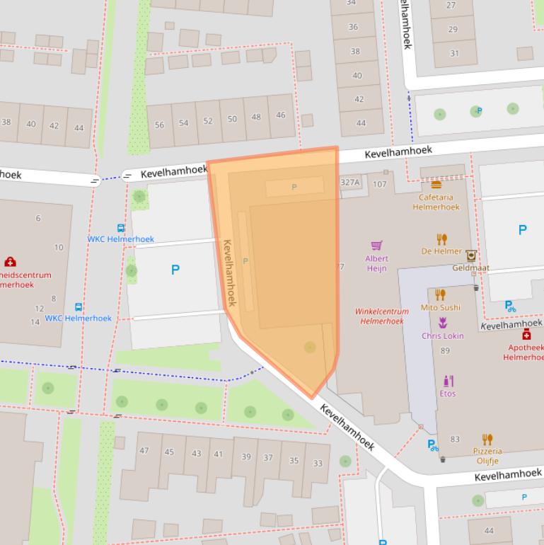 Kaart van postcodegebied 7546EZ.