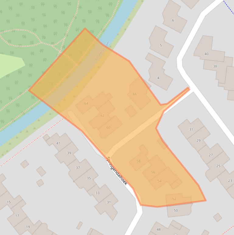 Kaart van postcodegebied 7546GD.