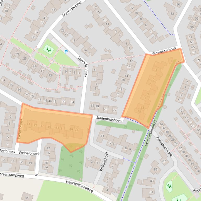 Kaart van postcodegebied 7546GH.