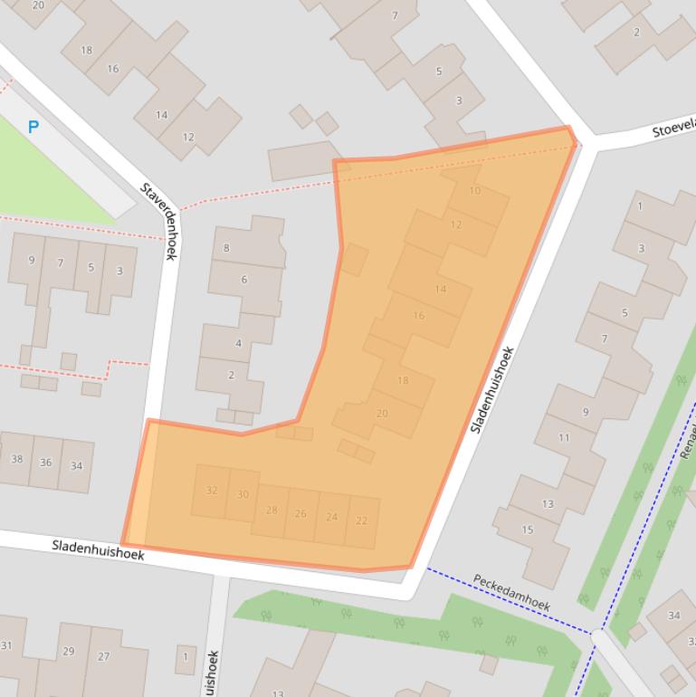 Kaart van postcodegebied 7546GK.