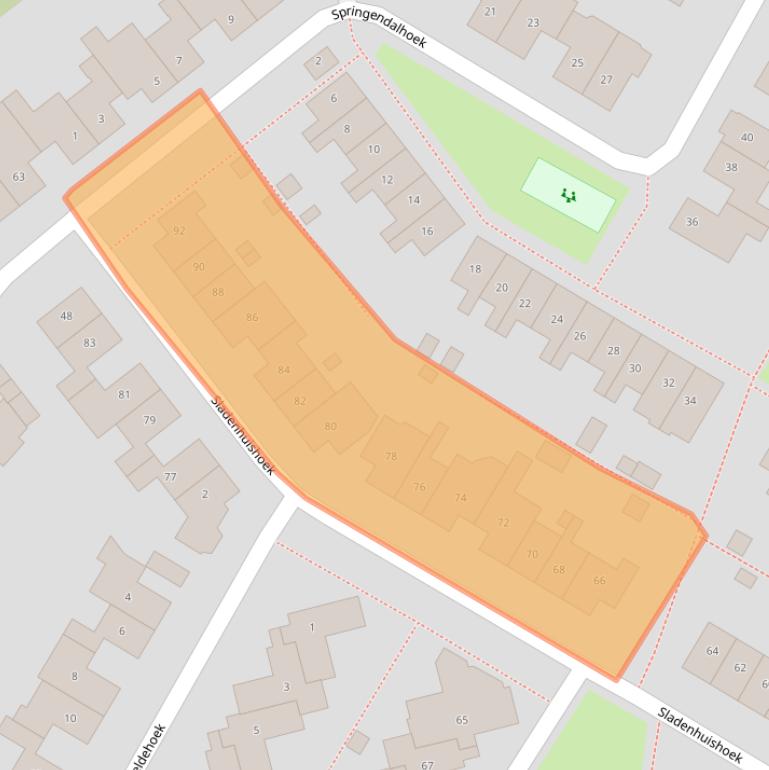 Kaart van postcodegebied 7546GM.