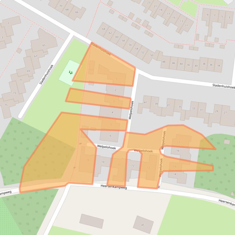 Kaart van postcodegebied 7546GN.