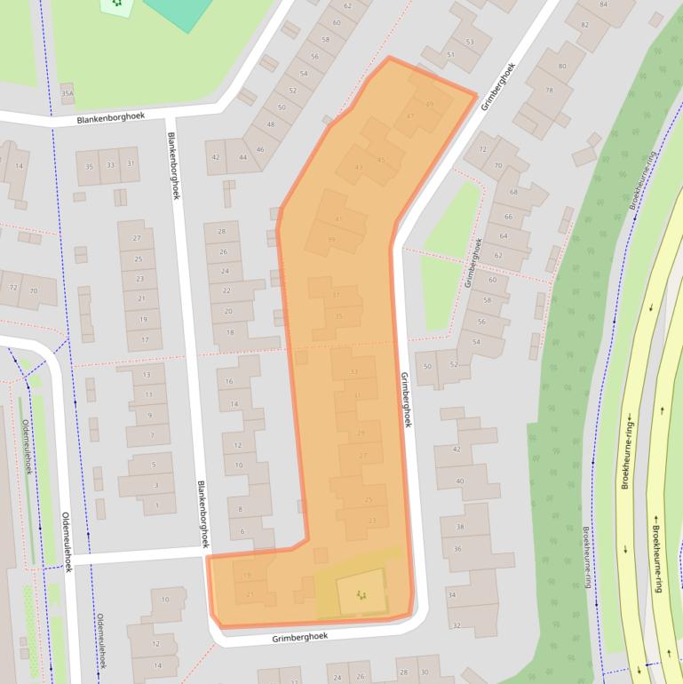 Kaart van postcodegebied 7546HJ.