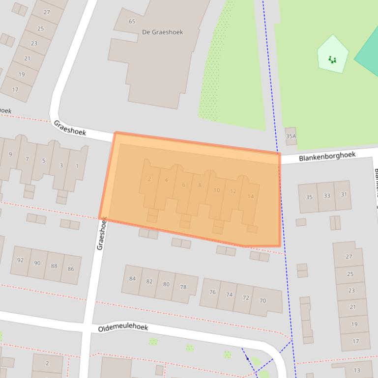 Kaart van postcodegebied 7546HL.